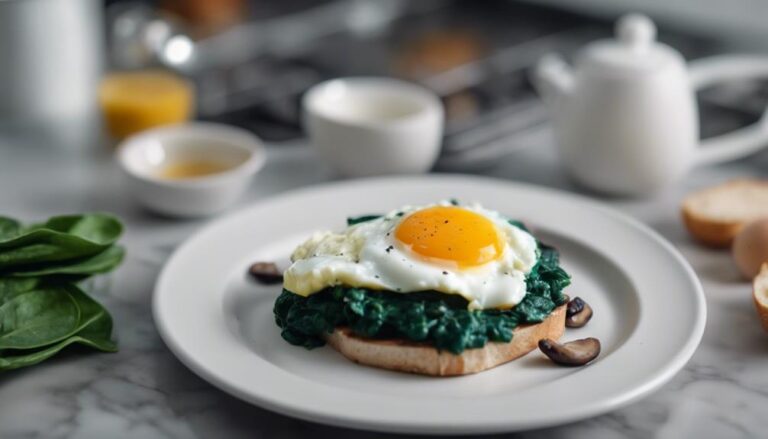 Breakfast Sous Vide Spinach and Mushroom Egg Whites