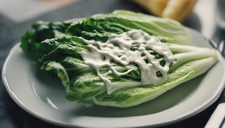 Sous Vide Caesar Dressing Over Romaine