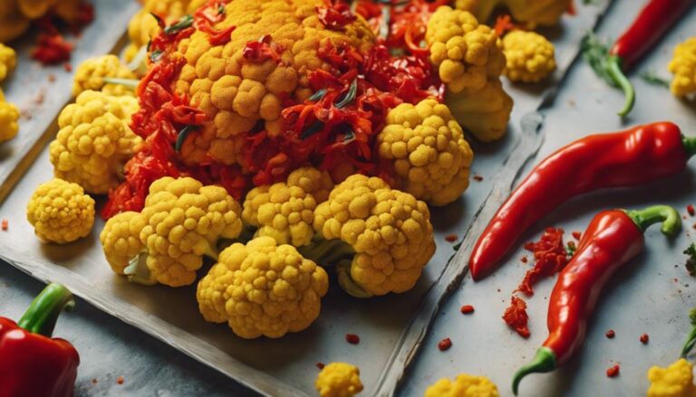 Dinner Sous Vide Golden Cauliflower and Red Pepper Bake