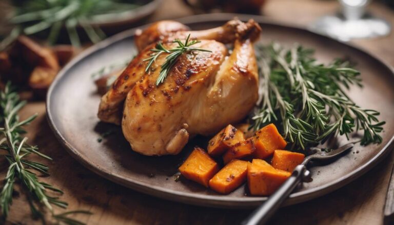 Dinner Sous Vide Rosemary Chicken With Sweet Potatoes