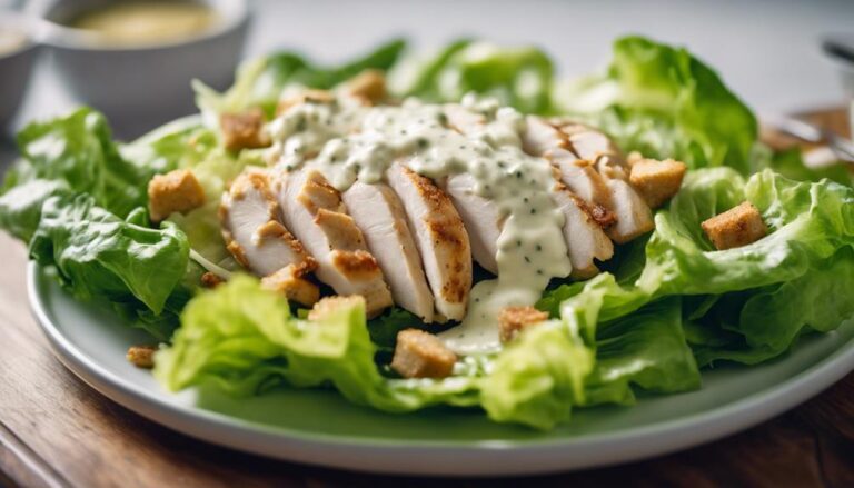 Sous Vide Chicken Caesar Salad With Croutons