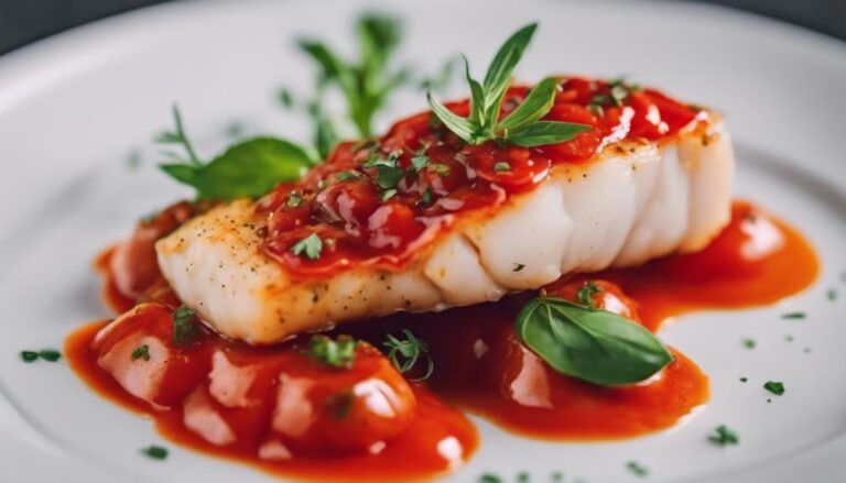 Dinner Sous Vide Cod With Mediterranean Tomato Sauce