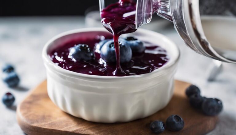 Sous Vide Blueberry Compote Over Fresh Cream