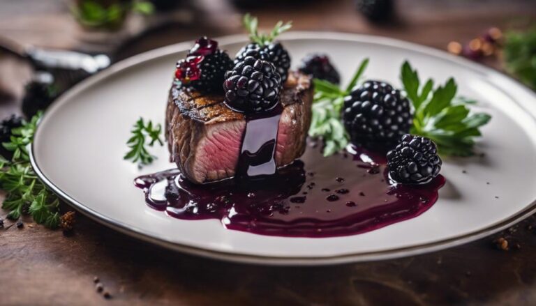 Sous Vide Venison With Blackberry Sauce