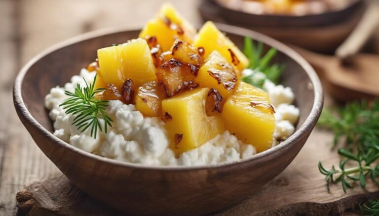 Sous Vide Cottage Cheese With Pineapple