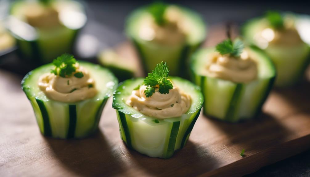 sous vide cucumber appetizer