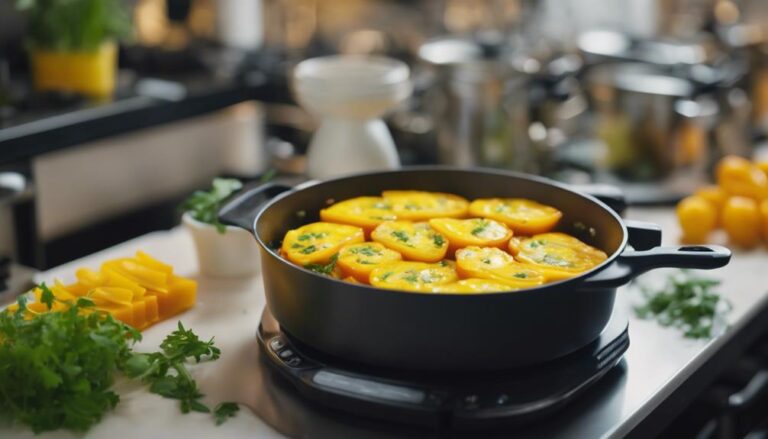 Breakfast Sous Vide Yellow Bell Pepper Frittata