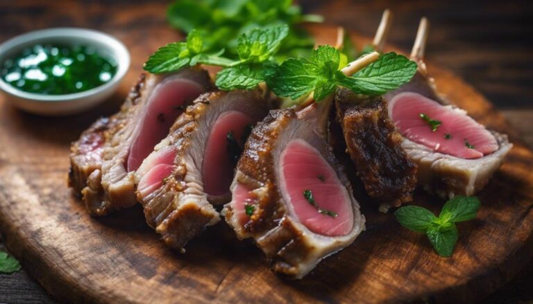 Sous Vide Rack of Lamb With Mint Jelly