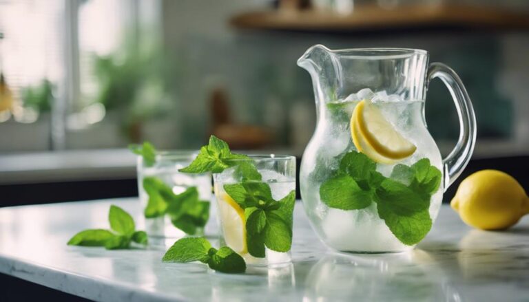 Sous Vide Infused Mint Water