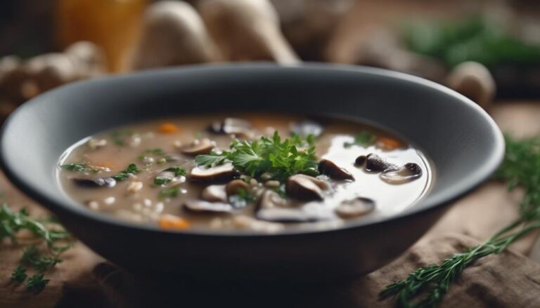 Soup Sous Vide Mushroom and Barley Soup