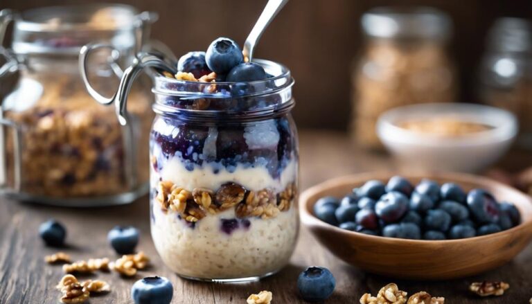 Breakfast Sous Vide Oatmeal With Blueberries and Walnuts