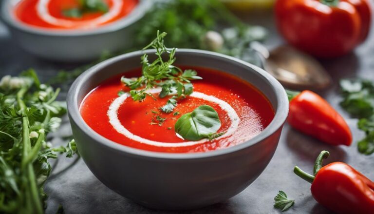 Soup Sous Vide Roasted Red Pepper Gazpacho