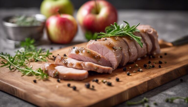 Sous Vide Pork Tenderloin With Apple Compote