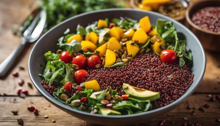 Salad Sous Vide Red Quinoa and Roasted Yellow Beet Salad