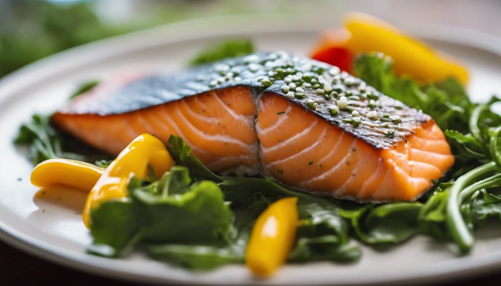 sous vide salmon dinner