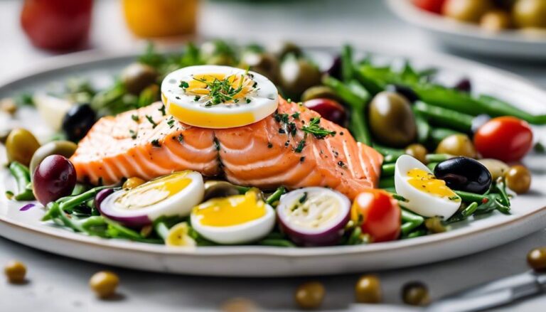 Lunch Sous Vide Salmon Nicoise Salad