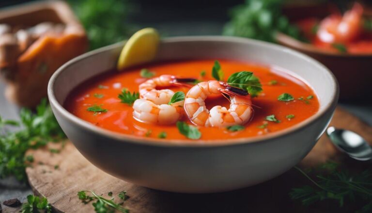 Chilled Gazpacho With Sous Vide Shrimp