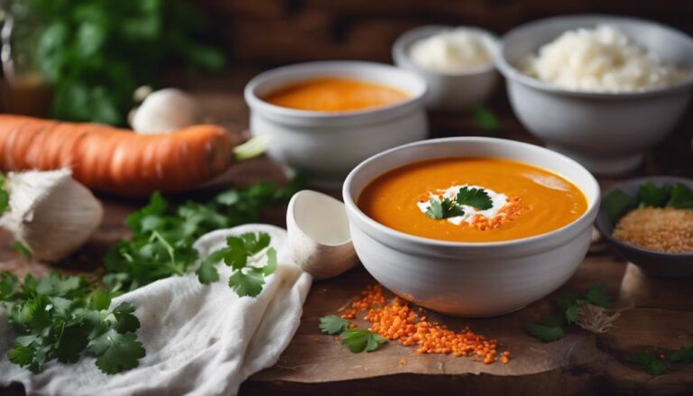 Lunch Sous Vide Carrot and Red Lentil Soup