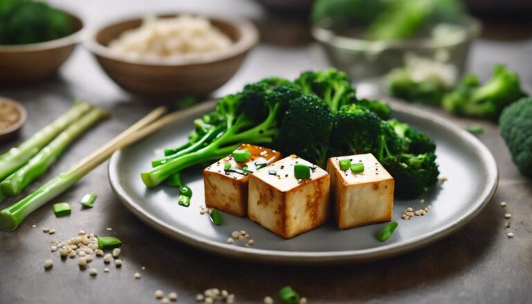 Special Sous Vide Asian-Style Tofu With Broccoli