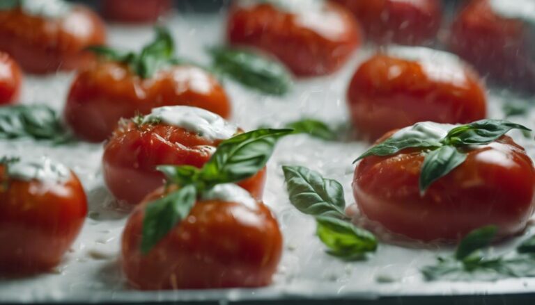 Sous Vide Roasted Tomatoes With Basil Ricotta