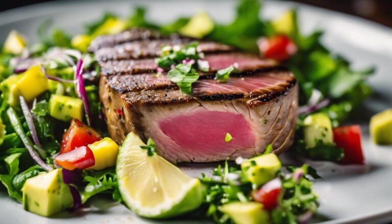 Lunch Sous Vide Tuna Steak With Avocado Salsa