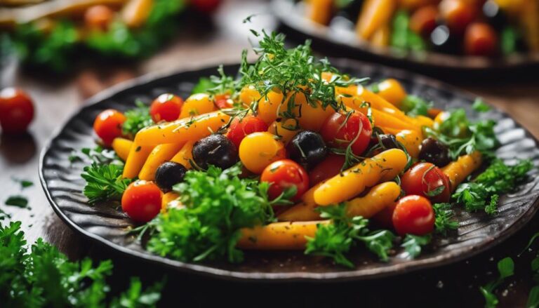 Salad Sous Vide Golden Carrot and Tomato Medley