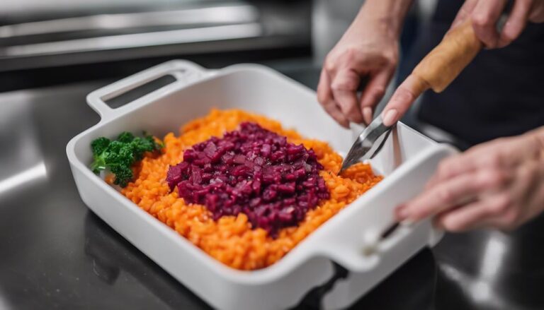 Dinner Sous Vide Red Beet and Sweet Potato Risotto