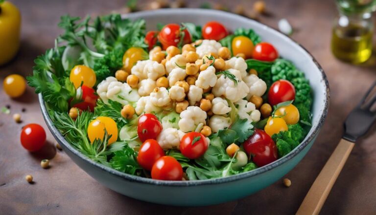 Salad Sous Vide Cauliflower and Chickpea Salad