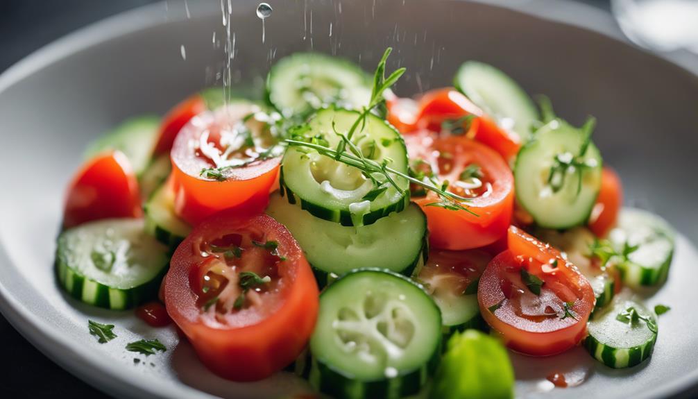 sous vide veggie salad