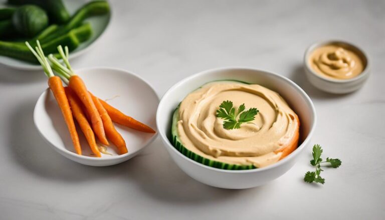 Sous Vide Carrot and Cucumber Sticks With Hummus