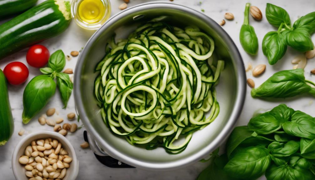 spiralizing zucchini noodles popularized