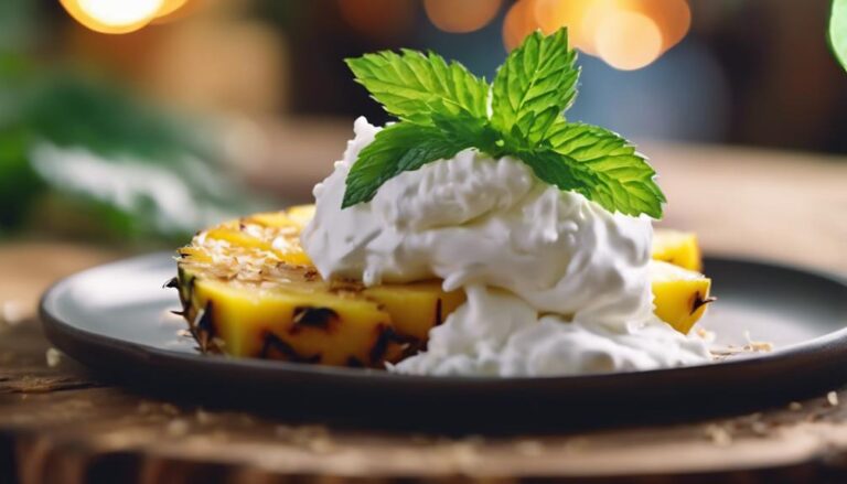 Grilled Pineapple With Coconut Whipped Cream