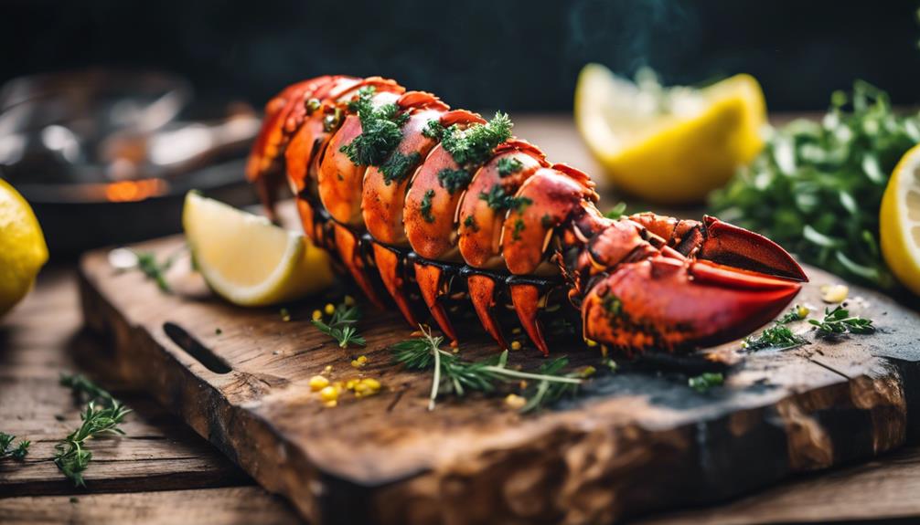 sumptuous grilled lobster feast