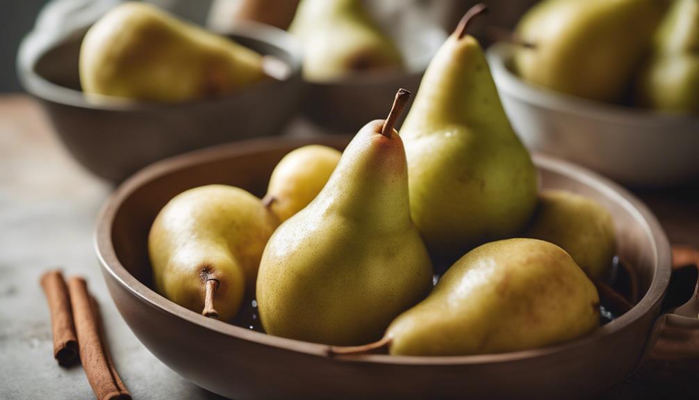 sweet and juicy pears