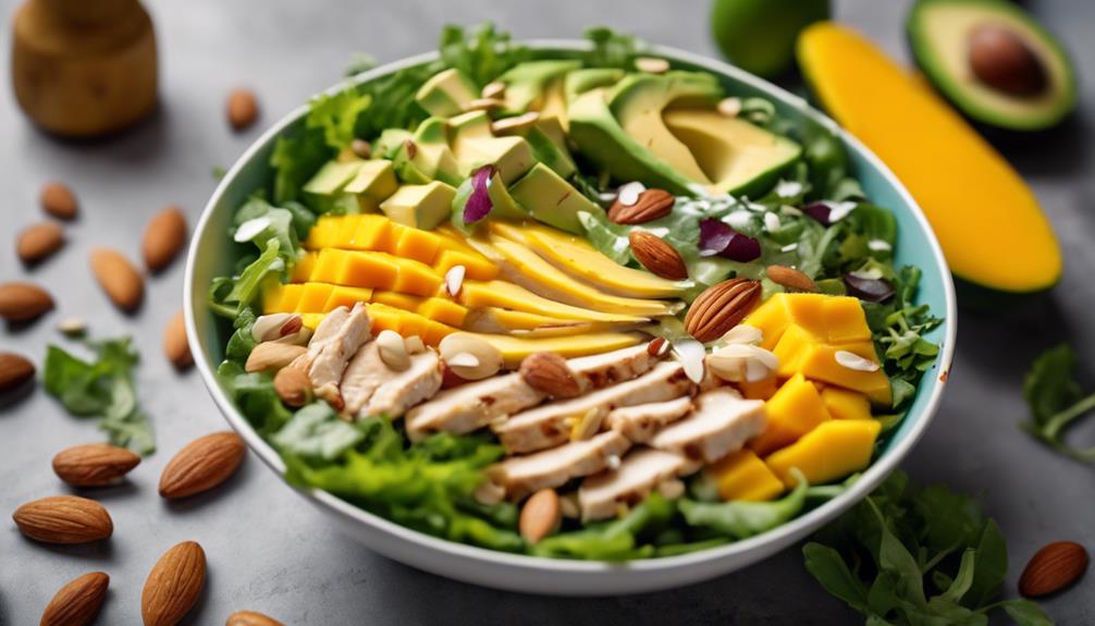 tasty healthy mango salad