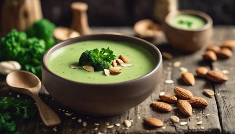 Sous Vide Broccoli and Almond Soup