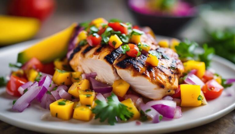 Sous Vide Grilled Chicken With Mango Salsa