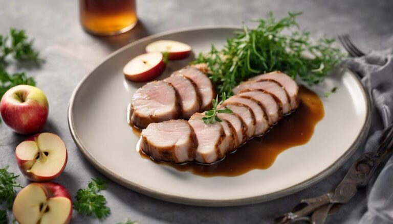 Sous Vide Pork Loin With Apple Cider Reduction