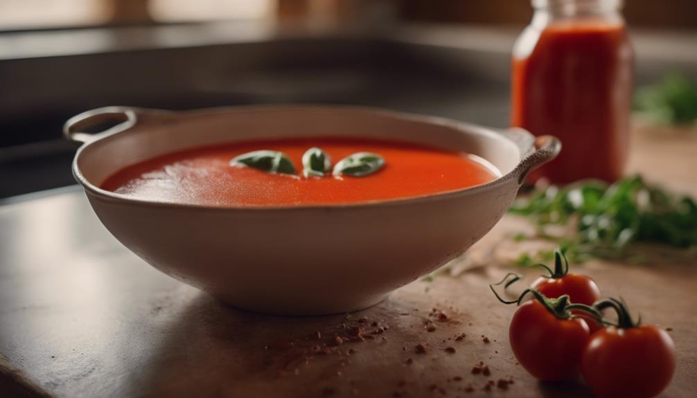 tomato soup with cream