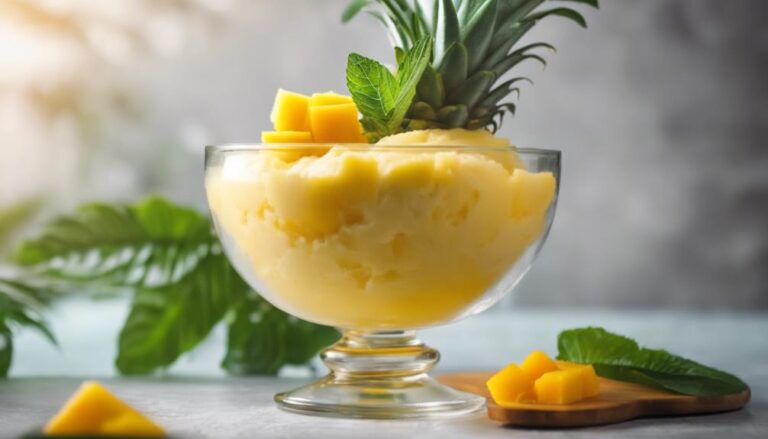 Pineapple and Mango Sorbet