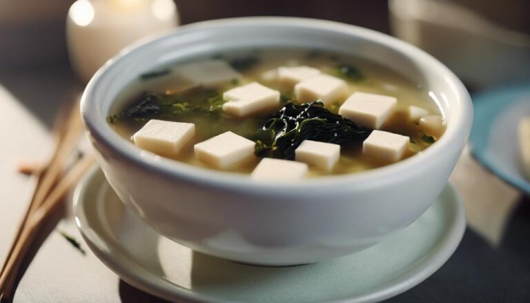 Reflection Broth: Miso Soup With Tofu and Seaweed