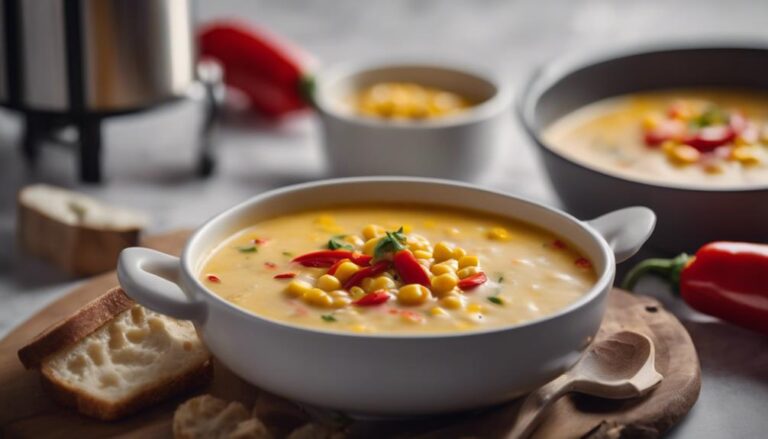 Special Sous Vide Golden Corn and Red Pepper Chowder