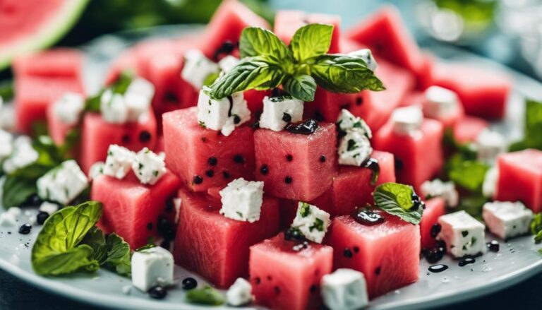 Salad Sous Vide Watermelon and Feta Salad