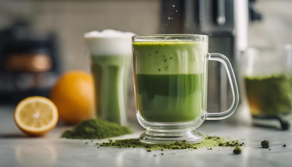 whipped matcha latte delight