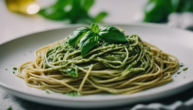 Present Moment Pasta: Whole Wheat Spaghetti With Basil Pesto