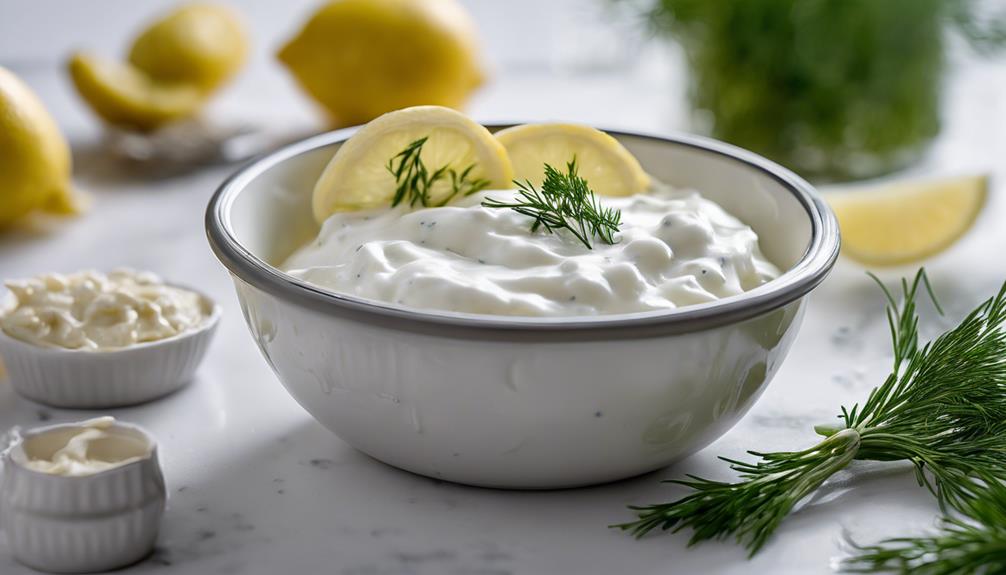 yogurt garlic herbs dip