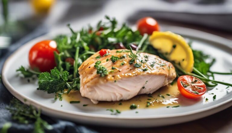 Lunch Sous Vide Lemon Herb Chicken With Mixed Greens for the AIP Diet