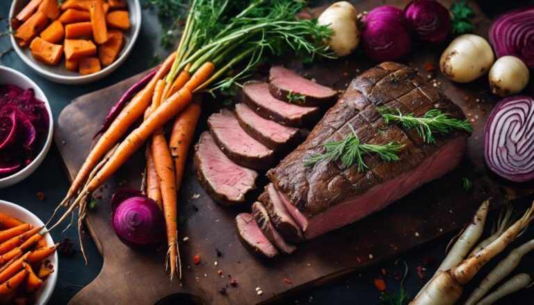 Special Sous Vide Roast Beef With Root Vegetables for the AIP Diet