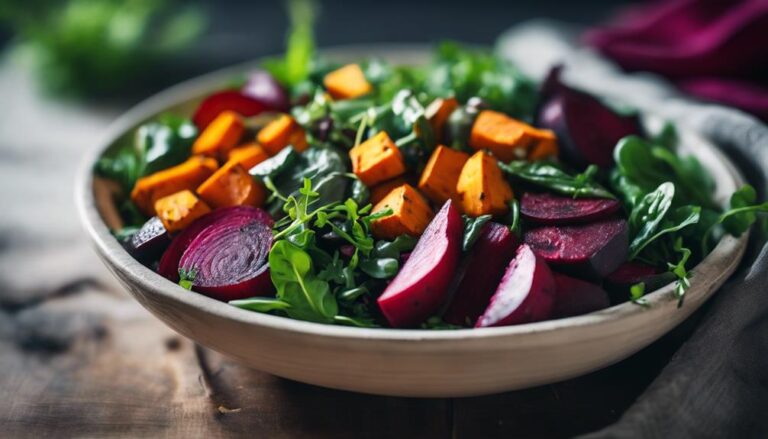 Salad Sous Vide Roasted Veggie and Mixed Greens Salad for the AIP Diet