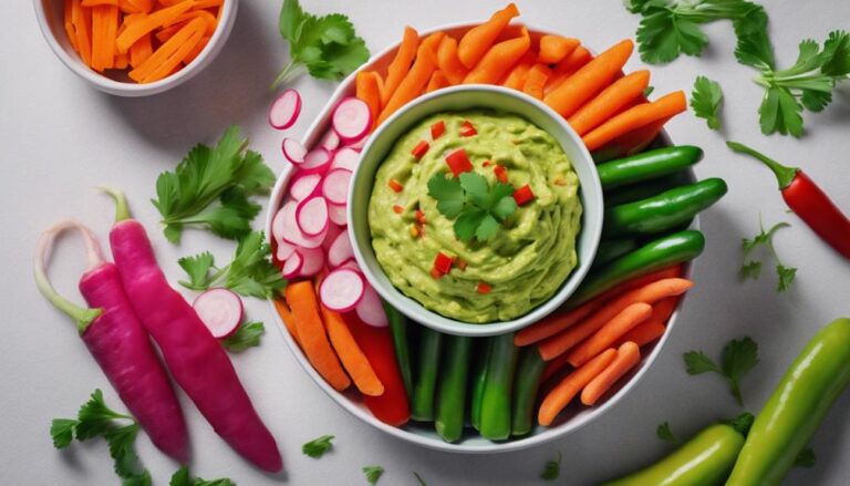 Snack Sous Vide Veggie Sticks With Guacamole for the AIP Diet